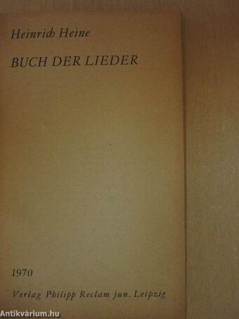 Buch der Lieder