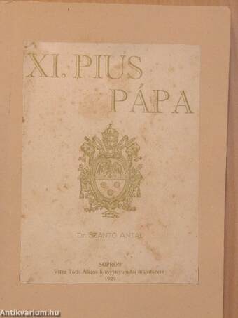 XI. Pius pápa