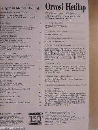 Orvosi Hetilap 1992. január-december I-III.