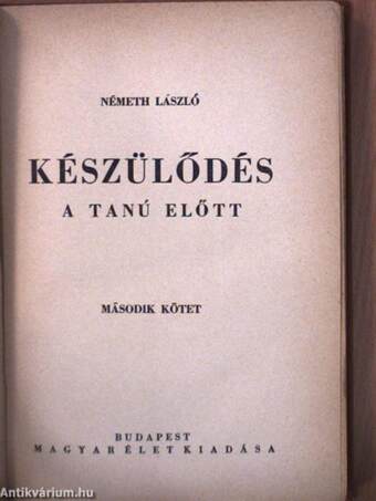 Készülődés I-II.