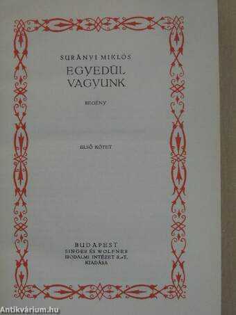 Egyedül vagyunk I-III.