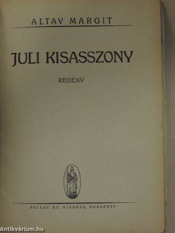 Juli kisasszony