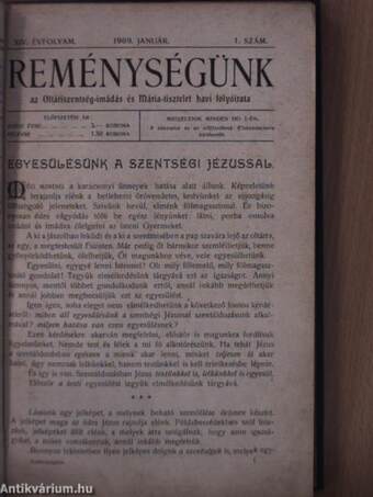 Reménységünk 1909. január-december