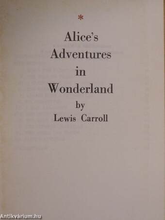 Alice in Wonderland