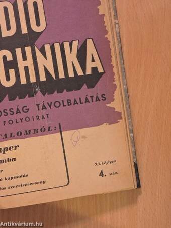 Rádió Technika 1941-1943. (nem teljes évfolyamok)/Rádió Technika 1947. (nem teljes évfolyam)/Rádió Világ 1947. (nem teljes évfolyam)