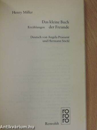 Das kleine Buch der Freunde