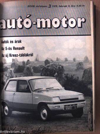 Autó-Motor 1975. (nem teljes évfolyam)