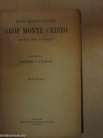 Gróf Monte Cristo I-IV.