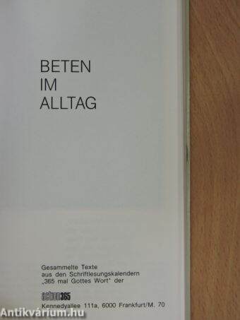 Beten im alltag