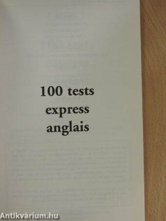 100 tests express anglais