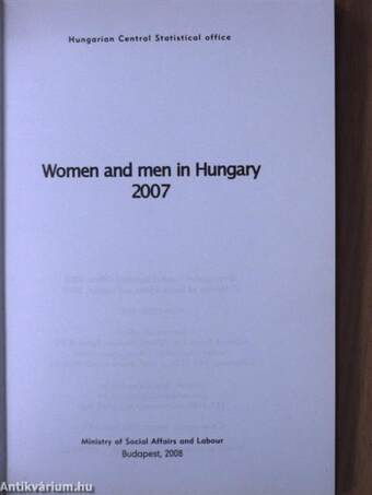 Women and men in Hungary 2007