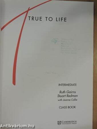 True to Life - Intermediate Class Book