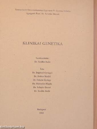 Klinikai genetika