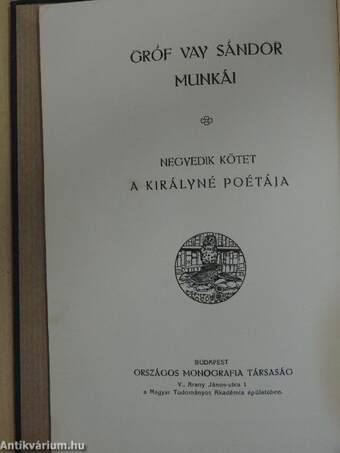 A királyné poétája