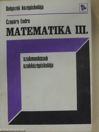 Matematika III.