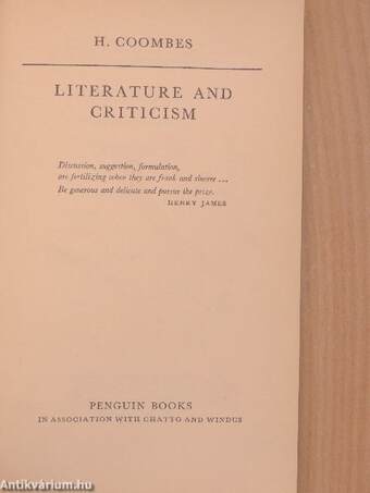 Literature and Criticism