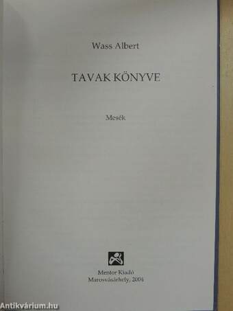 Tavak könyve