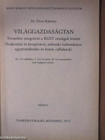 Világgazdaságtan