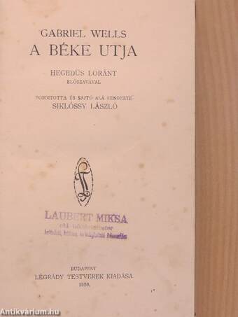 A béke utja