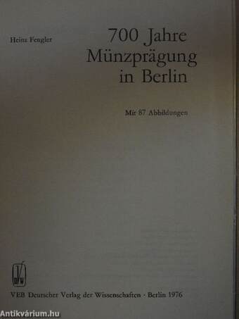 700 Jahre Münzprägung in Berlin