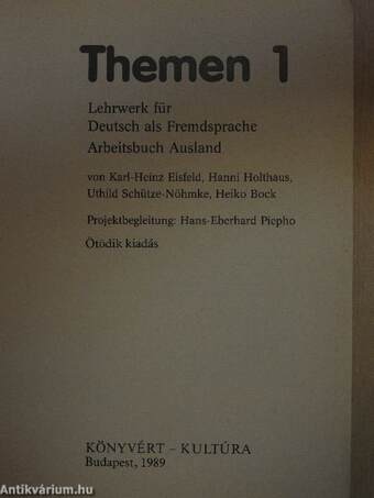 Themen 1 - Arbeitsbuch