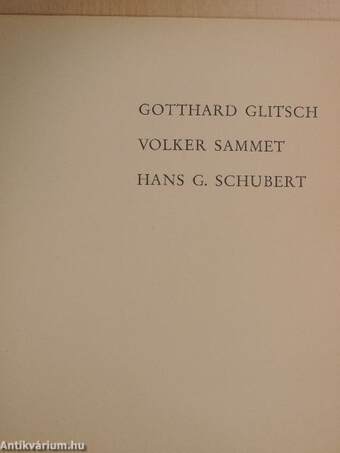 Gotthard Glitsch/Volker Sammet/Hans G. Schubert