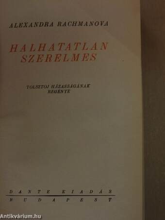 Halhatatlan szerelmes