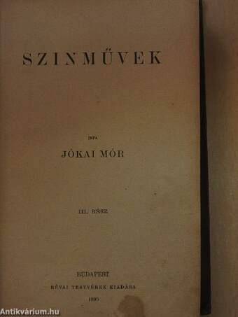 Szinművek III.