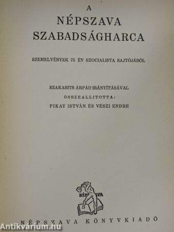 A Népszava Szabadságharca