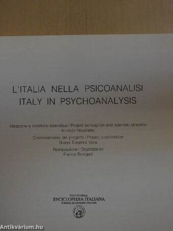 L'Italia Nella Psicoanalisi/Italy in Psychoanalysis