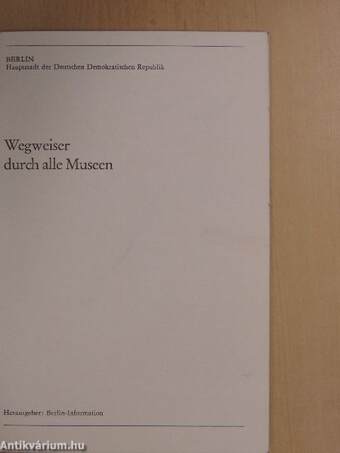 Wegweiser durch alle Museen