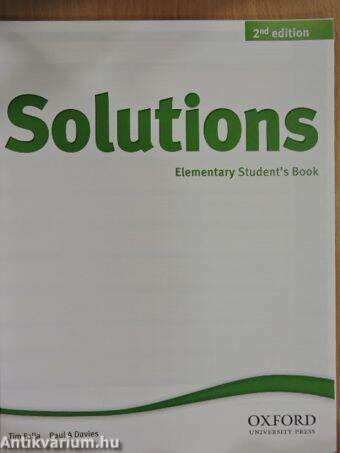 Solutions - Elementary - Student's Book