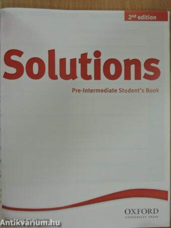 Solutions - Pre-Intermediate - Student's Book