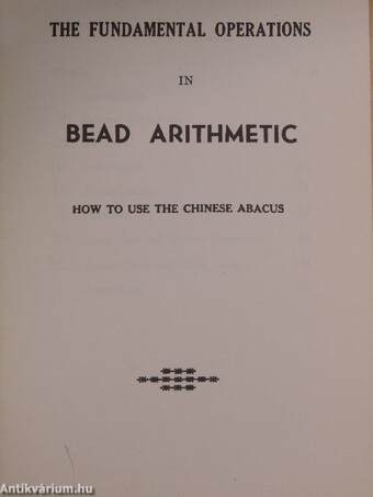 The Fundamental Operations in Bead Arithmetic