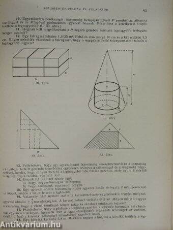 Műszaki matematikai gyakorlatok A. III.