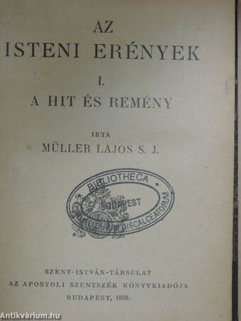 Az isteni erények I-II./Az első parancs/A második parancs/A harmadik parancs/A negyedik parancs/Az ötödik parancs/A hatodik és kilencedik parancs/A hetedik és tizedik parancs/A nyolcadik parancs