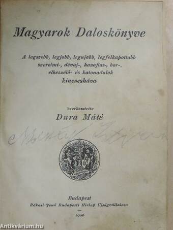 Magyarok Daloskönyve