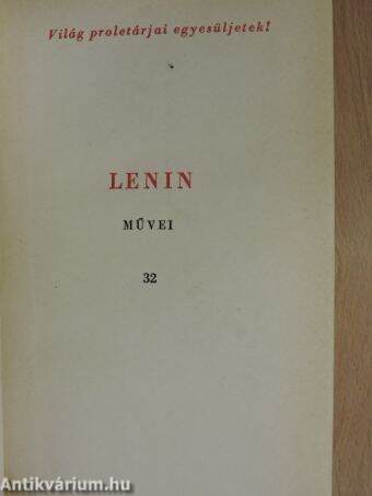 V. I. Lenin művei 32.