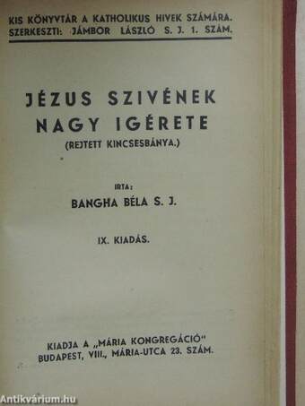 Világrend és Isten/Az élet eredete és az Isten/Ne mentegesd magad vagyis meghívó az Úr Jézus lakomájára/A negyedik parancs/Szentáldozás és szívtisztaság/Ima és gondviselés/A szentmise/Isten és a természet/Levelek egy Mária-leányhoz II.