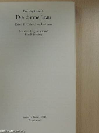 Die dünne Frau