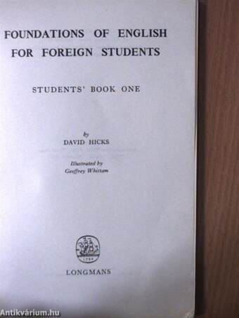 Foundations of English for foreign students - Students' Book 1.