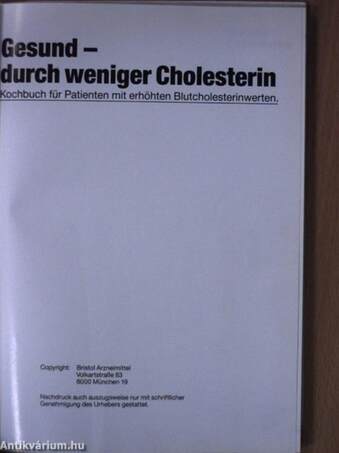 Gesund - durch weniger Cholesterin 2.