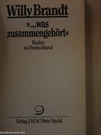 »...was zusammengehört«