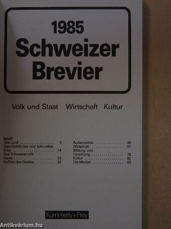 1985 Schweizer Brevier