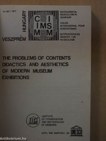 The Problems of Contents Didactics and Aesthetics of Modern Museum Exhibitions