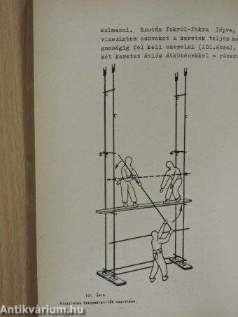 Technológiai előírások az állványozó munkákhoz