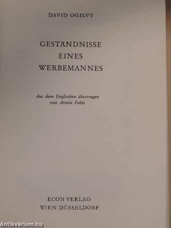 Geständnisse eines Werbemannes