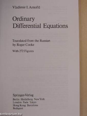 Ordinary Differential Equations