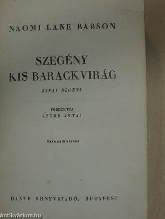 Szegény kis barackvirág