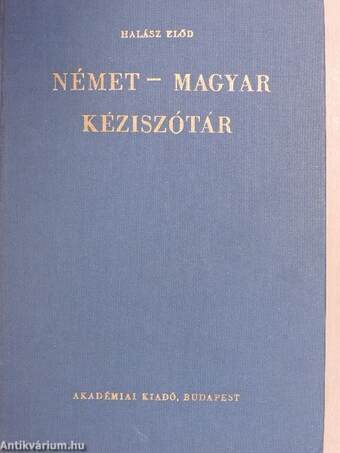 Német-magyar kéziszótár